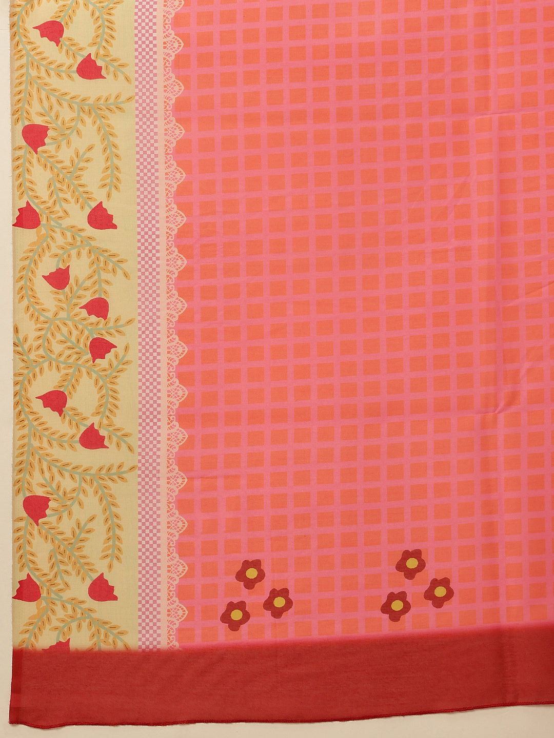 Hiral Fashion Pink Bollywood Mul Cotton Abstract Digital Printed Saree | Swadesiicart