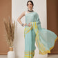 Hiral Fashion Teal Bollywood Mul Cotton Abstract Digital Printed Saree | Swadesiicart