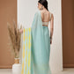 Hiral Fashion Teal Bollywood Mul Cotton Abstract Digital Printed Saree | Swadesiicart