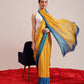 Hiral Fashion Yellow Bollywood Mul Cotton Abstract Digital Printed Saree | Swadesiicart