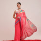 Hiral Fashion Pink Bollywood Mul Cotton Abstract Digital Printed Saree | Swadesiicart