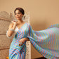 Hiral Fashion Blue Bollywood Mul Cotton Lahariya Digital Printed Saree | Swadesiicart