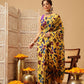 Hiral Fashion Yellow Bollywood Mul Cotton Floral Digital Printed Saree | Swadesiicart