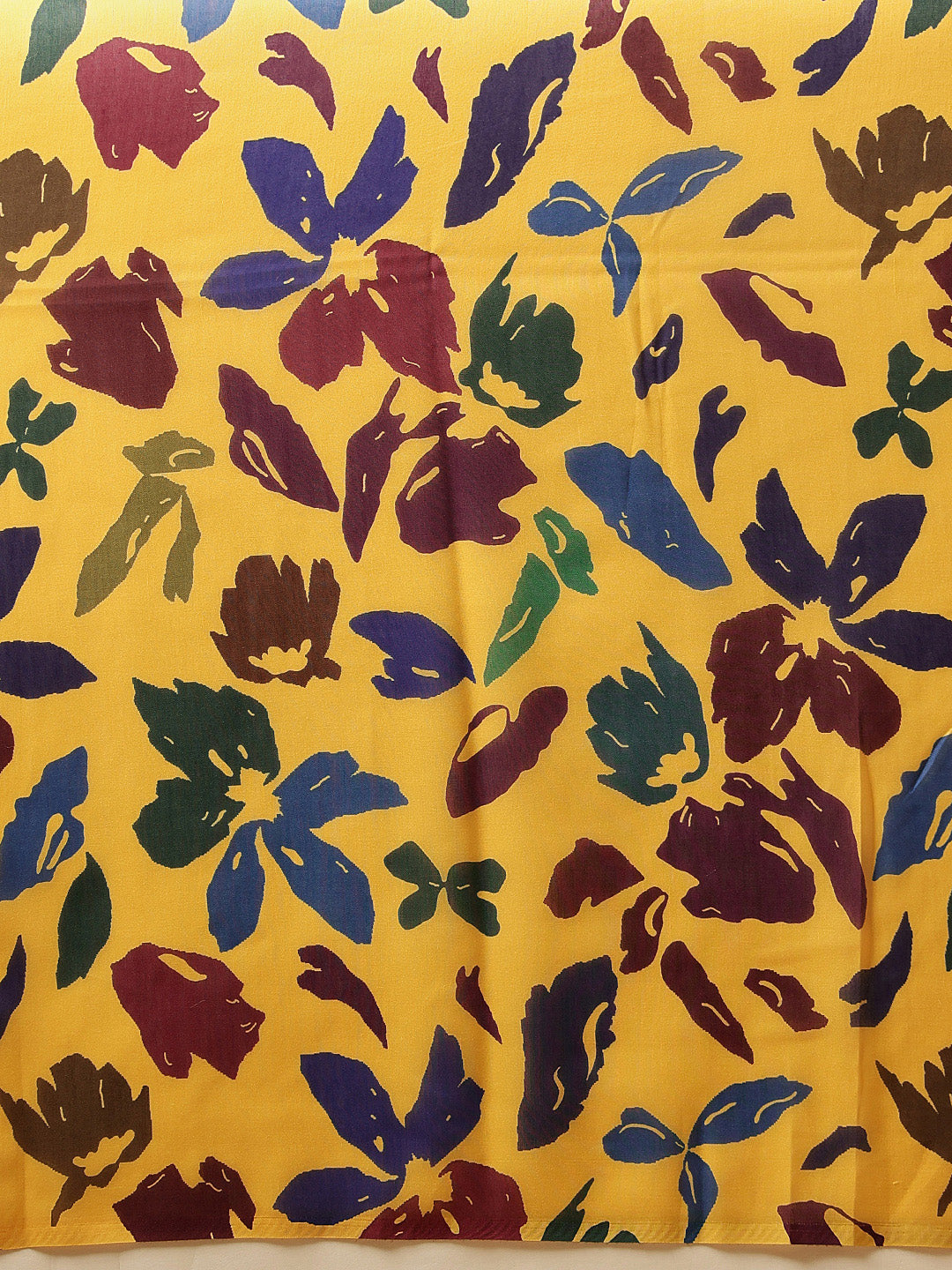 Hiral Fashion Yellow Bollywood Mul Cotton Floral Digital Printed Saree | Swadesiicart