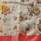Hiral Fashion Grey Banarasi Tissue Silk Floral Digital Printed Saree | Swadesiicart