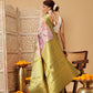 Hiral Fashion Lavender Banarasi Tissue Silk Floral Digital Printed Saree | Swadesiicart