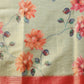 Hiral Fashion Olive Banarasi Tissue Silk Floral Digital Printed Saree | Swadesiicart