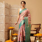 Hiral Fashion Pink Banarasi Tissue Silk Floral Digital Printed Saree | Swadesiicart