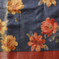 Hiral Fashion Blue Banarasi Tissue Silk Floral Digital Printed Saree | Swadesiicart