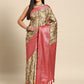 Multicolor Art Silk Woven Zari Design Floral Saree with Unstitched Blouse - Hiral Fashion | Swadesiicart
