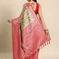 Multicolor Art Silk Woven Zari Design Floral Saree with Unstitched Blouse - Hiral Fashion | Swadesiicart