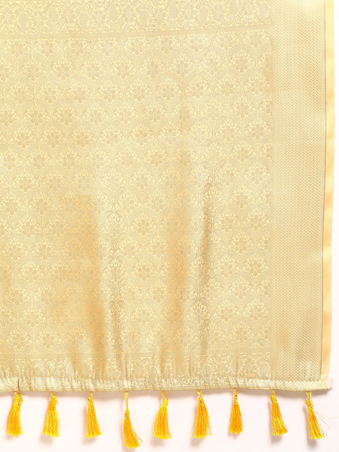 Multicolor Art Silk Woven Zari Design Floral Saree with Unstitched Blouse - Hiral Fashion | Swadesiicart