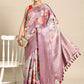Multicolor Art Silk Woven Zari Design Floral Saree with Unstitched Blouse - Hiral Fashion | Swadesiicart
