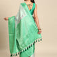 Multicolor Art Silk Woven Zari Design Floral Saree with Unstitched Blouse - Hiral Fashion | Swadesiicart