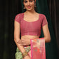 Green Art Silk Digital Print Floral Saree with Unstitched Blouse - Hiral Fashion | Swadesiicart