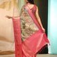 Multicolor Art Silk Digital Print Floral Saree with Unstitched Blouse - Hiral Fashion | Swadesiicart