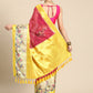 Red Kanjeevaram Silk Digital Print Floral Saree with Unstitched Blouse - Hiral Fashion | Swadesiicart