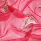 Red Kanjeevaram Silk Digital Print Floral Saree with Unstitched Blouse - Hiral Fashion | Swadesiicart