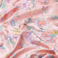 Pink Art Silk Printed Floral Saree with Unstitched Blouse - Hiral Fashion | Swadesiicart