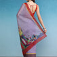 Lavender Silk Cotton Digital Print Solid Saree with Unstitched Blouse - Hiral Fashion | Swadesiicart