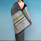 Gray Silk Cotton Digital Print Floral Saree with Unstitched Blouse - Hiral Fashion | Swadesiicart