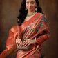 Multicolor Kanjeevaram Silk Digital Print Kalamkari Saree with Unstitched Blouse - Hiral Fashion | Swadesiicart