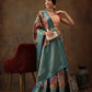 Multicolor Kanjeevaram Silk Digital Print Kalamkari Saree with Unstitched Blouse - Hiral Fashion | Swadesiicart