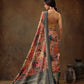 Multicolor Kanjeevaram Silk Digital Print Kalamkari Saree with Unstitched Blouse - Hiral Fashion | Swadesiicart