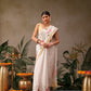Hiral Fashion Off White Onam Art Silk Floral Digital Print Saree | Swadesiicart