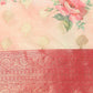 Pink Chanderi Art Silk Printed Floral Saree with Unstitched Blouse - Hiral Fashion | Swadesiicart