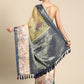 Olive Kanjeevaram Silk Digital Print Floral Saree with Unstitched Blouse - Hiral Fashion | Swadesiicart