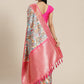 Multicolor Art Silk Digital Print Floral Saree with Unstitched Blouse - Hiral Fashion | Swadesiicart