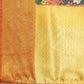 Black Art Silk Printed Kalamkari Saree with Unstitched Blouse - Hiral Fashion | Swadesiicart