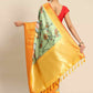 Green Art Silk Printed Kalamkari Saree with Unstitched Blouse - Hiral Fashion | Swadesiicart