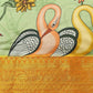 Green Art Silk Printed Kalamkari Saree with Unstitched Blouse - Hiral Fashion | Swadesiicart