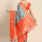Multicolor Art Silk Printed Kalamkari Saree with Unstitched Blouse - Hiral Fashion | Swadesiicart