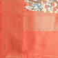 White Art Silk Printed Kalamkari Saree with Unstitched Blouse - Hiral Fashion | Swadesiicart
