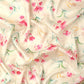 Beige Pure Silk Digital Print Floral Saree with Unstitched Blouse - Hiral Fashion | Swadesiicart