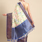 Multicolor Pure Silk Digital Print Floral Saree with Unstitched Blouse - Hiral Fashion | Swadesiicart