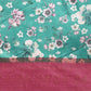 Turquoise Pure Silk Digital Print Floral Saree with Unstitched Blouse - Hiral Fashion | Swadesiicart