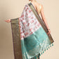Gray Pure Silk Digital Print Floral Saree with Unstitched Blouse - Hiral Fashion | Swadesiicart
