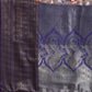 Brown Pure Silk Digital Print Floral Saree with Unstitched Blouse - Hiral Fashion | Swadesiicart