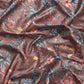 Brown Pure Silk Digital Print Floral Saree with Unstitched Blouse - Hiral Fashion | Swadesiicart