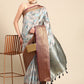 Multicolor Pure Silk Digital Print Floral Saree with Unstitched Blouse - Hiral Fashion | Swadesiicart