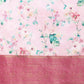 Pink Pure Silk Digital Print Floral Saree with Unstitched Blouse - Hiral Fashion | Swadesiicart
