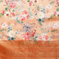 Peach Pure Silk Digital Print Floral Saree with Unstitched Blouse - Hiral Fashion | Swadesiicart