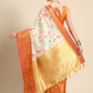Multicolor Pure Silk Digital Print Floral Saree with Unstitched Blouse - Hiral Fashion | Swadesiicart