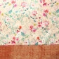 Multicolor Pure Silk Digital Print Floral Saree with Unstitched Blouse - Hiral Fashion | Swadesiicart