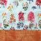 Sky Blue Pure Silk Digital Print Floral Saree with Unstitched Blouse - Hiral Fashion | Swadesiicart