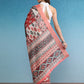 Multicolor Tusser Silk Digital Print Abstract Saree with Unstitched Blouse - Hiral Fashion | Swadesiicart